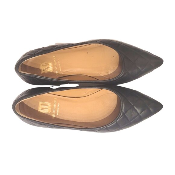 Bruno Magli Black Quilted Leather Flats. Sze 8 (IT 38) - Picture 4 of 8